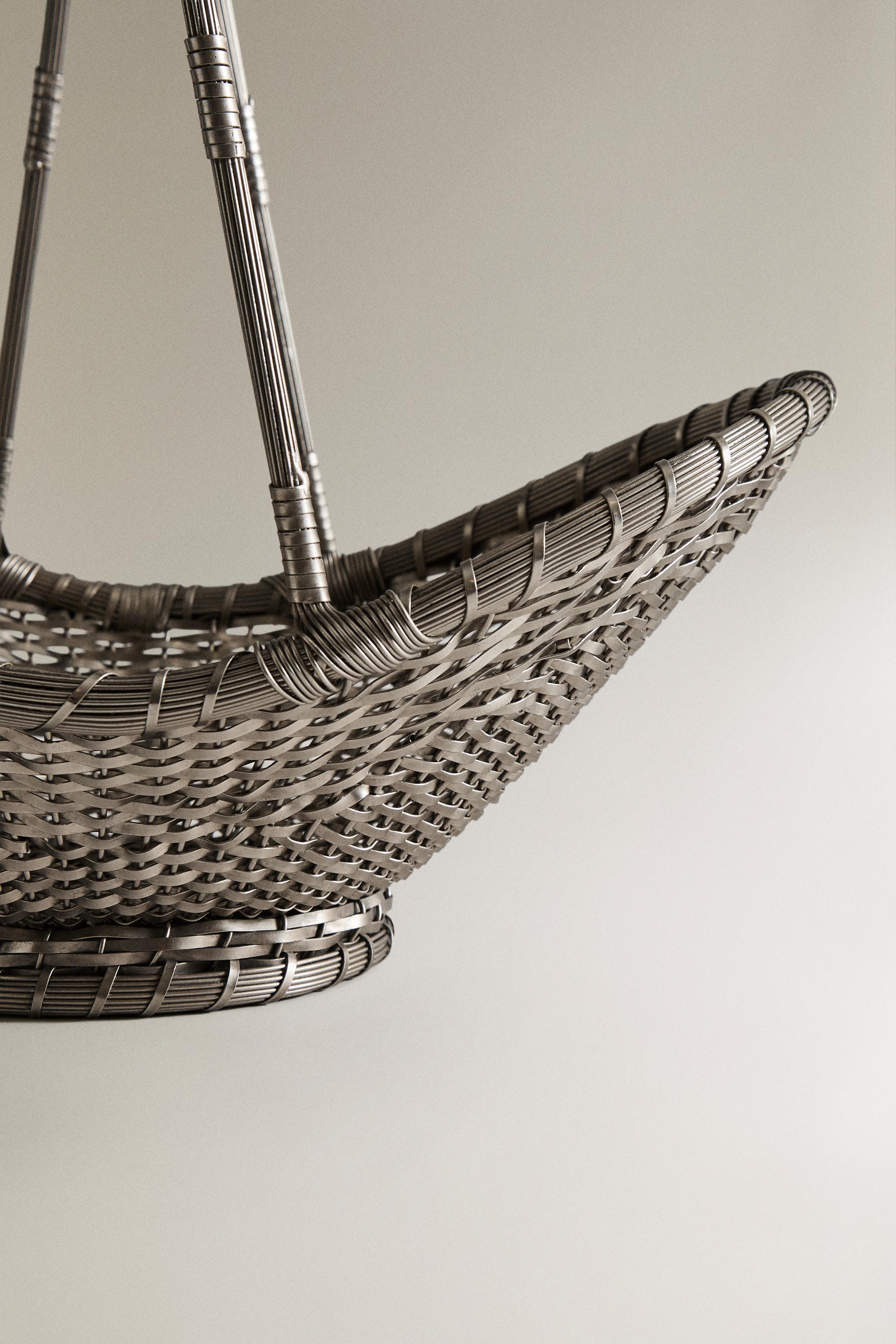 WOVEN METAL BASKET HIGH I COLIN KING